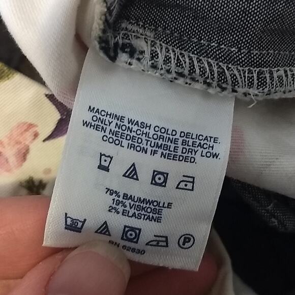 Lands' End floral Capri baumewolle cotton viscose blend - Picture 5 of 5